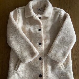 Hanna Andersson Cream Sherpa Coat